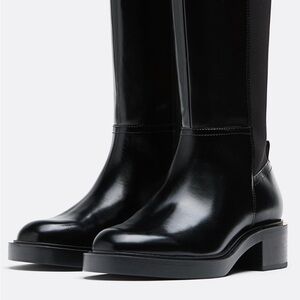 Stradivarius Sleek Black Ankle Boots